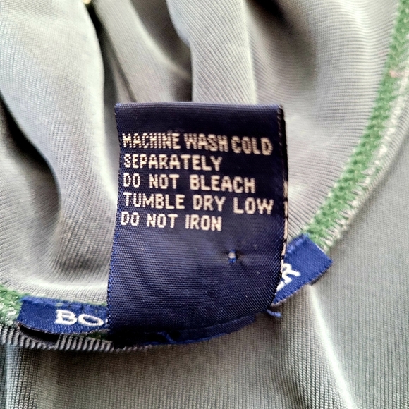 New Boston Proper Olive Green Ruffled Stretch Cardigan, size M - Picture 8 of 9